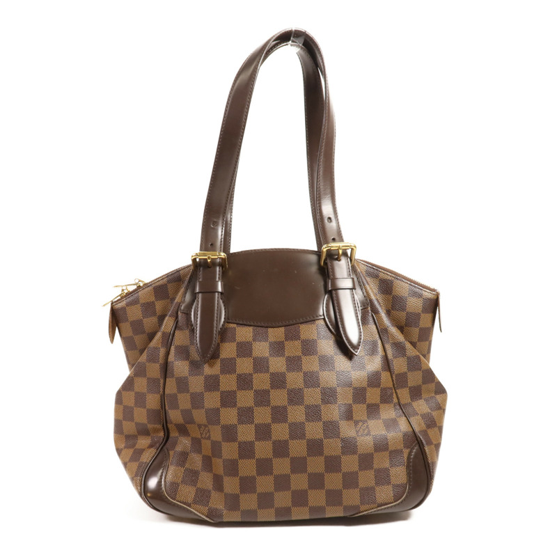 LOUIS VUITTON Damier Verona MM金扣肩背袋-1