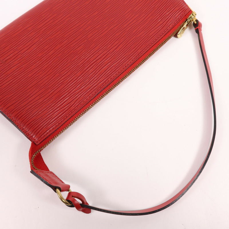 LOUIS VUITTON Epi Pochette Accessories金扣手挽袋-4