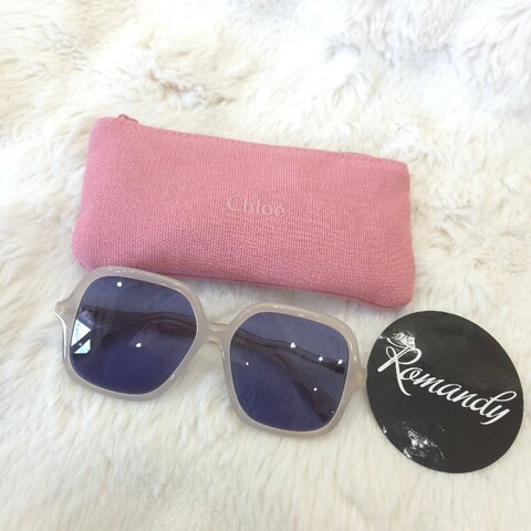 Chloe 膠框太陽眼鏡 藍