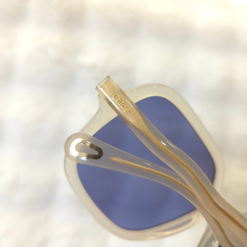 Chloe 膠框太陽眼鏡 藍-3