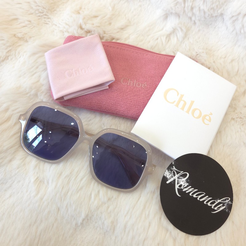 Chloe 膠框太陽眼鏡 藍-7