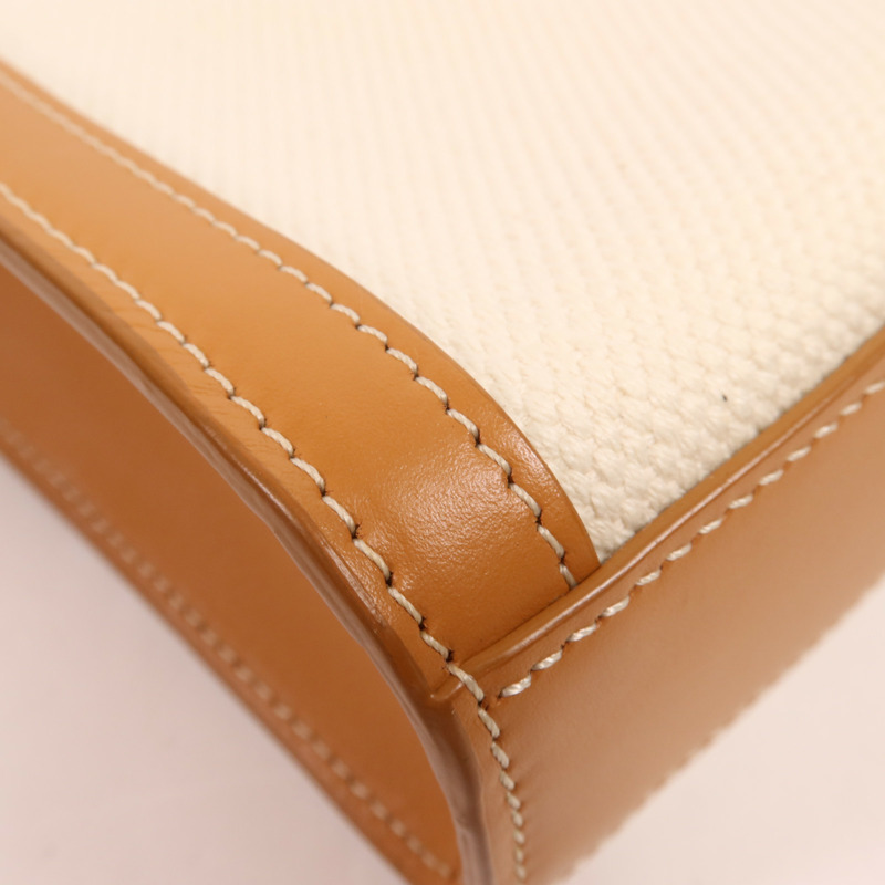 CELINE 帆布Mini Vertical Cabas金扣手挽肩背兩用袋-6