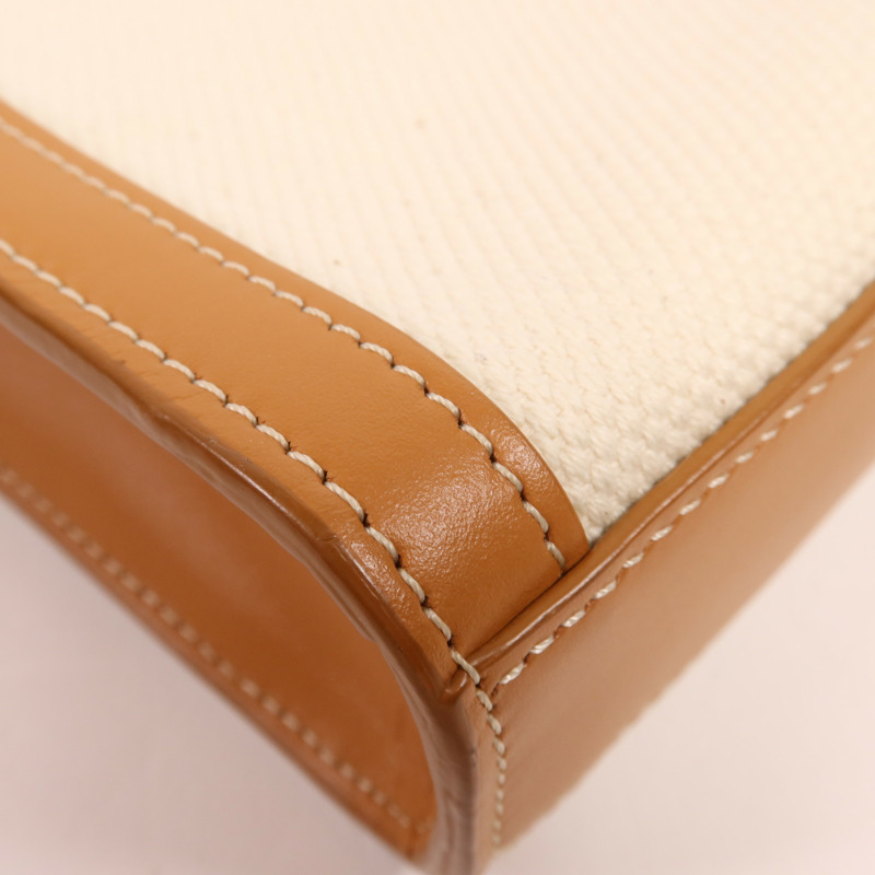 CELINE 帆布Mini Vertical Cabas金扣手挽肩背兩用袋-8