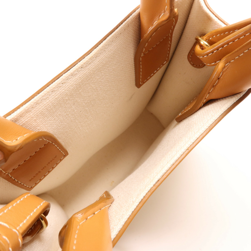 CELINE 帆布Mini Vertical Cabas金扣手挽肩背兩用袋-9