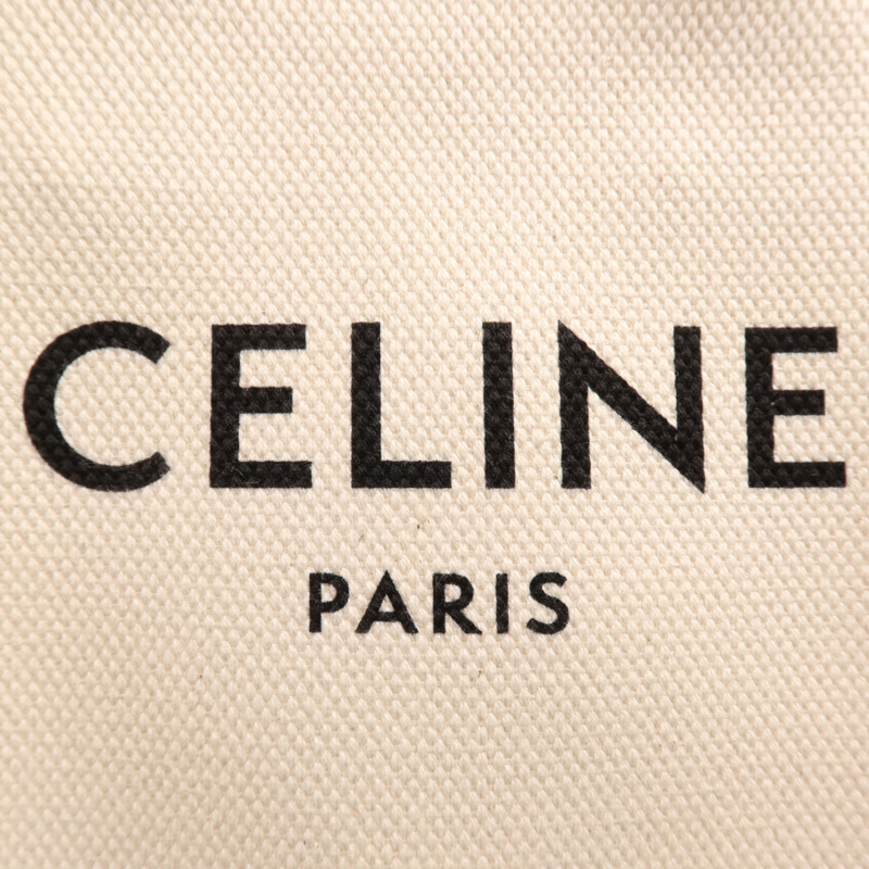 CELINE 帆布Mini Vertical Cabas金扣手挽肩背兩用袋-10