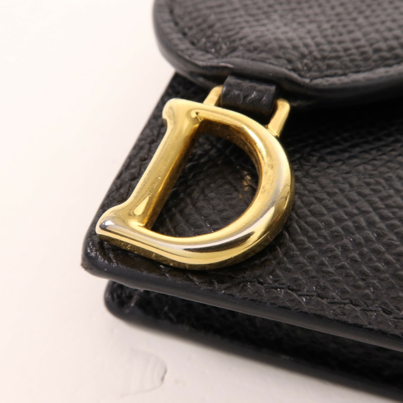 Dior 牛皮皮革Card Case金扣卡片套-11