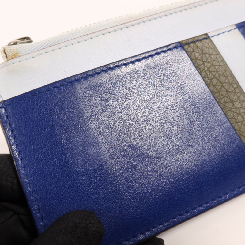 Dior 牛皮皮革Card Case銀扣卡片套-17