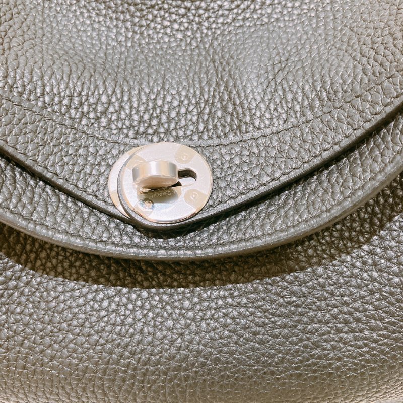 TK1884 Hermes 愛馬仕 琳迪包 黑銀 Lindy 26 TC Black x PHW Stamp D-9