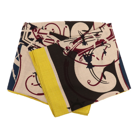 HERMES 羊絨/絲質Scarf圍巾