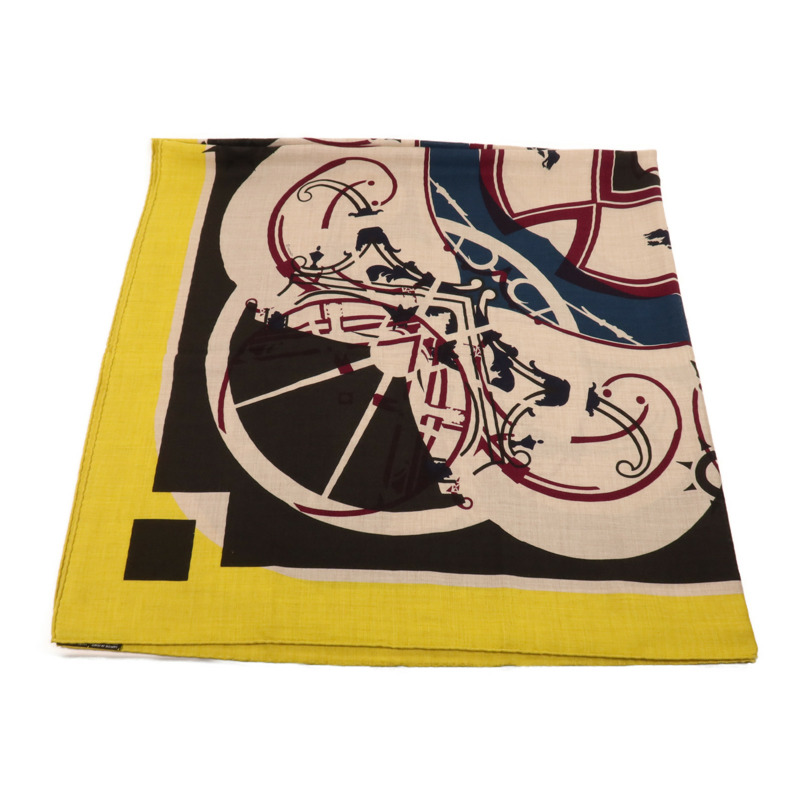 HERMES 羊絨/絲質Scarf圍巾-3