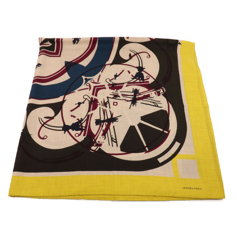 HERMES 羊絨/絲質Scarf圍巾-4