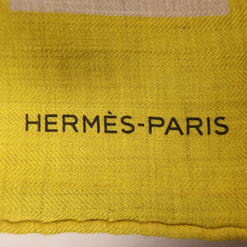 HERMES 羊絨/絲質Scarf圍巾-5