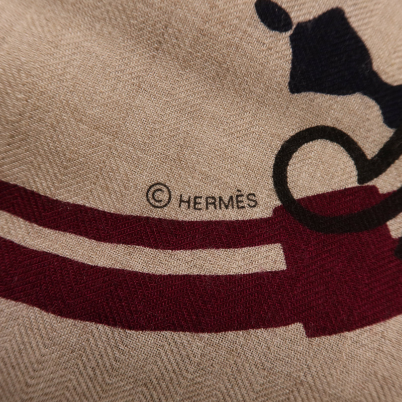 HERMES 羊絨/絲質Scarf圍巾-6