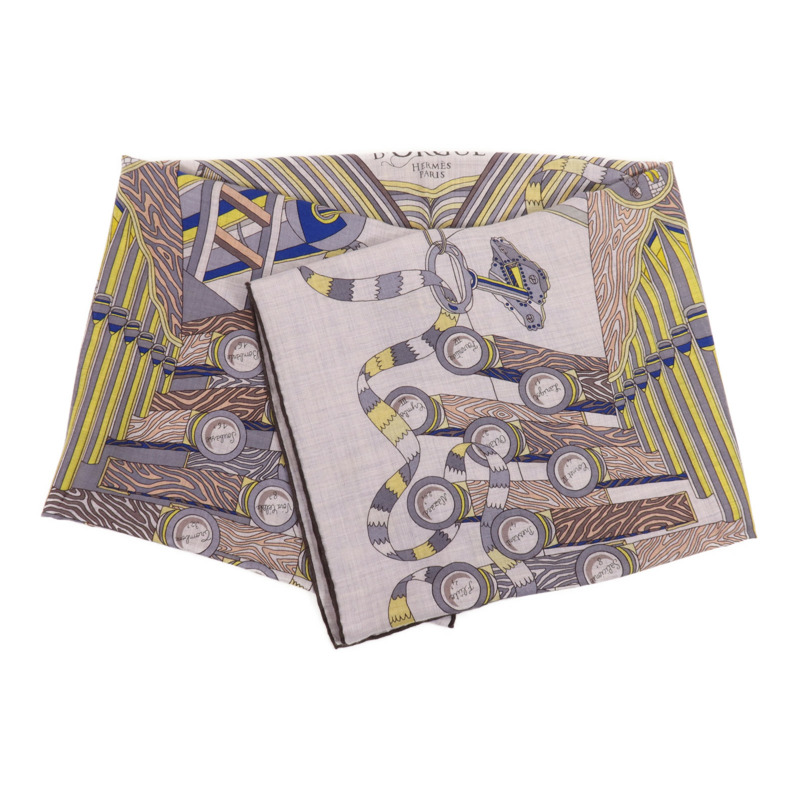 HERMES 羊絨/絲質Scarf圍巾-0