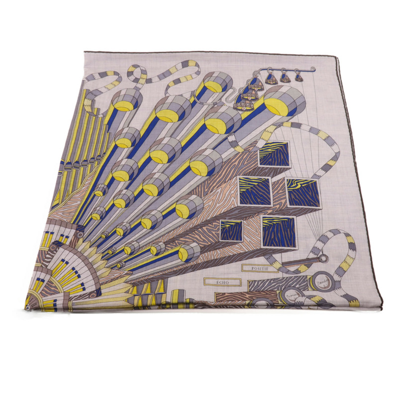 HERMES 羊絨/絲質Scarf圍巾-2