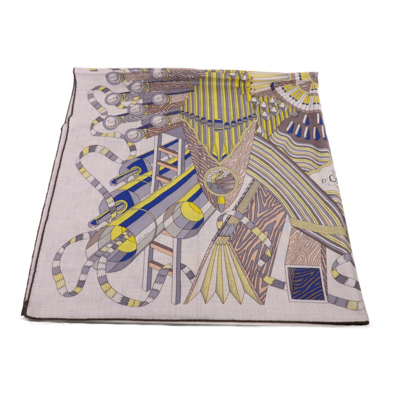 HERMES 羊絨/絲質Scarf圍巾-3