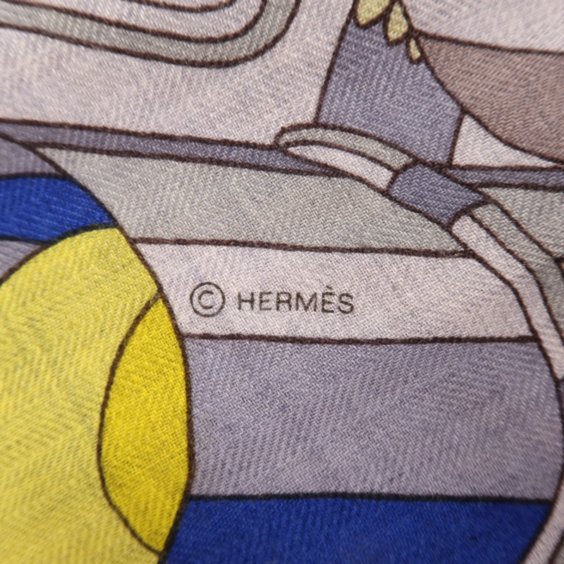 HERMES 羊絨/絲質Scarf圍巾-6