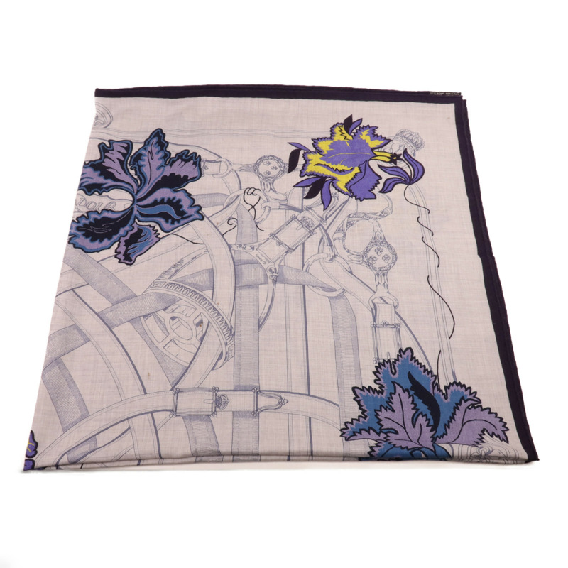 HERMES 羊絨/絲質Scarf圍巾-2