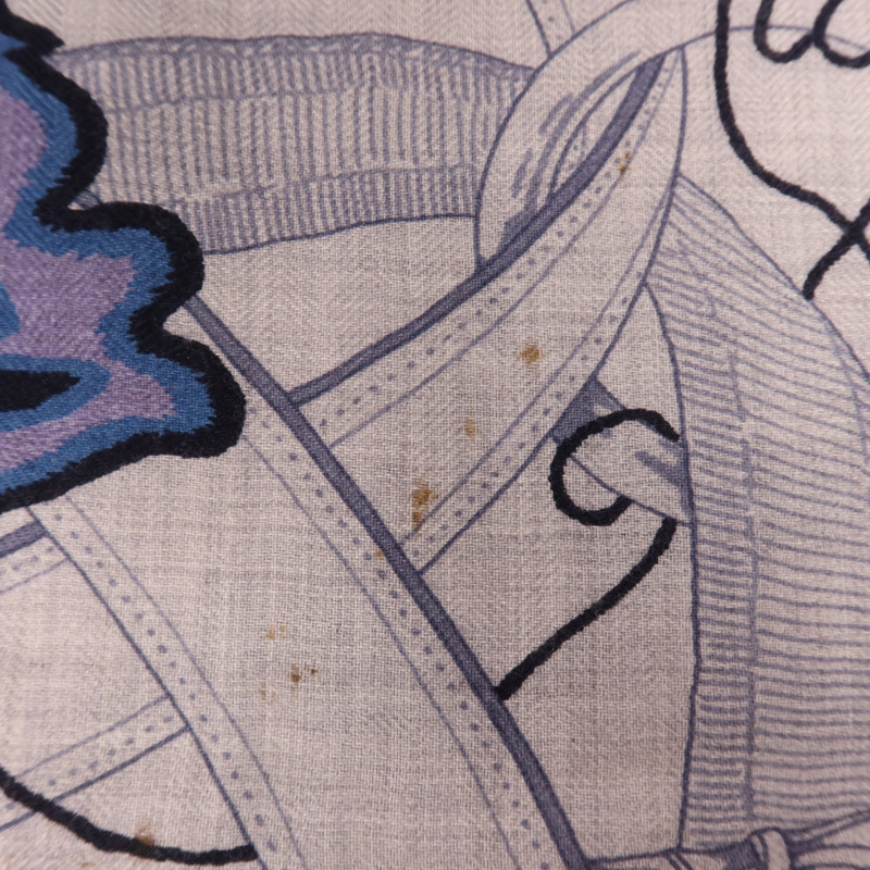 HERMES 羊絨/絲質Scarf圍巾-8