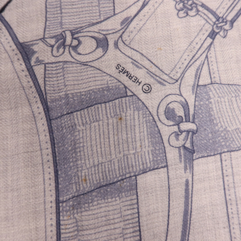 HERMES 羊絨/絲質Scarf圍巾-12