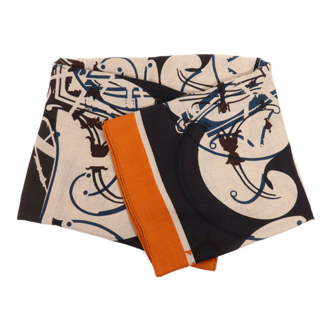 HERMES 羊絨/絲質Scarf圍巾