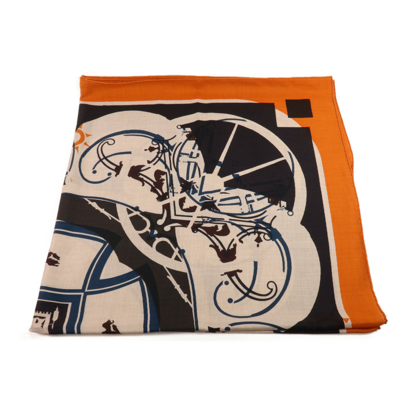 HERMES 羊絨/絲質Scarf圍巾-2