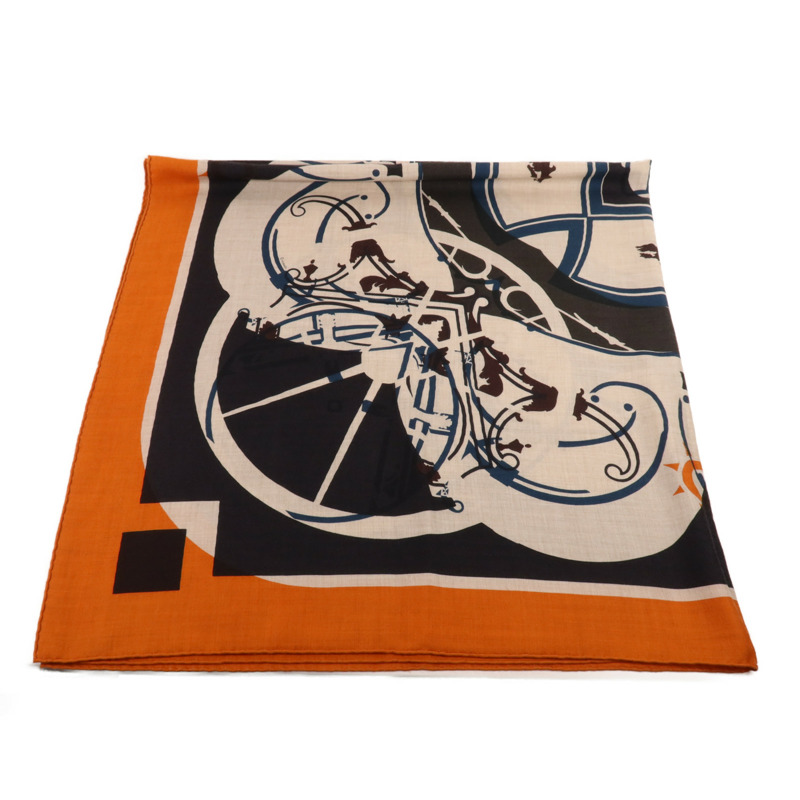 HERMES 羊絨/絲質Scarf圍巾-3