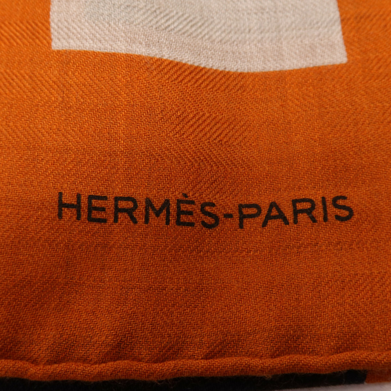 HERMES 羊絨/絲質Scarf圍巾-5
