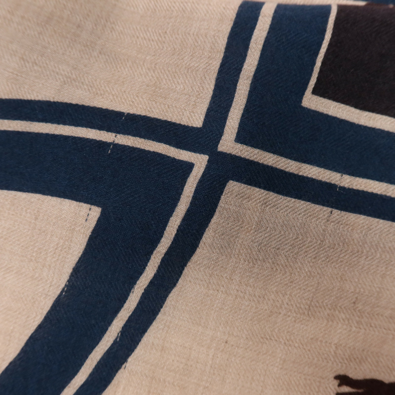 HERMES 羊絨/絲質Scarf圍巾-9