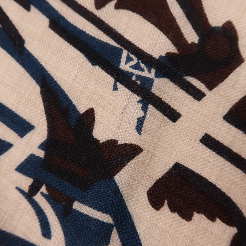 HERMES 羊絨/絲質Scarf圍巾-10