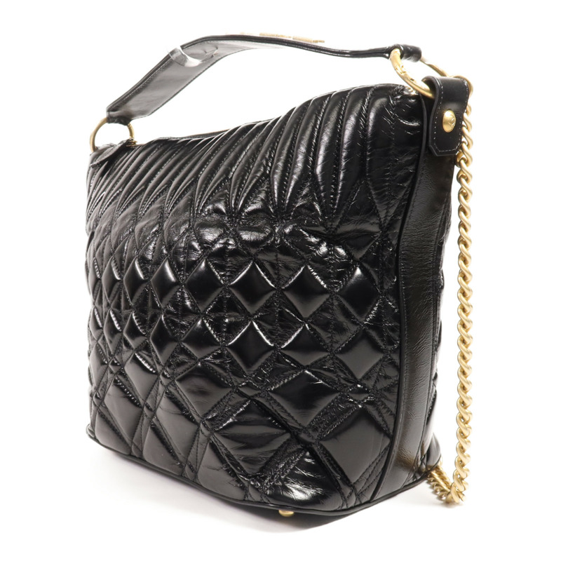 CHANEL 牛皮皮革Shoulder Bag金扣手挽肩背兩用袋-2