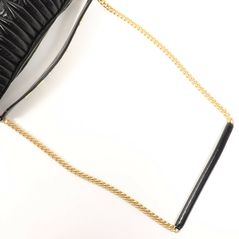 CHANEL 牛皮皮革Shoulder Bag金扣手挽肩背兩用袋-4