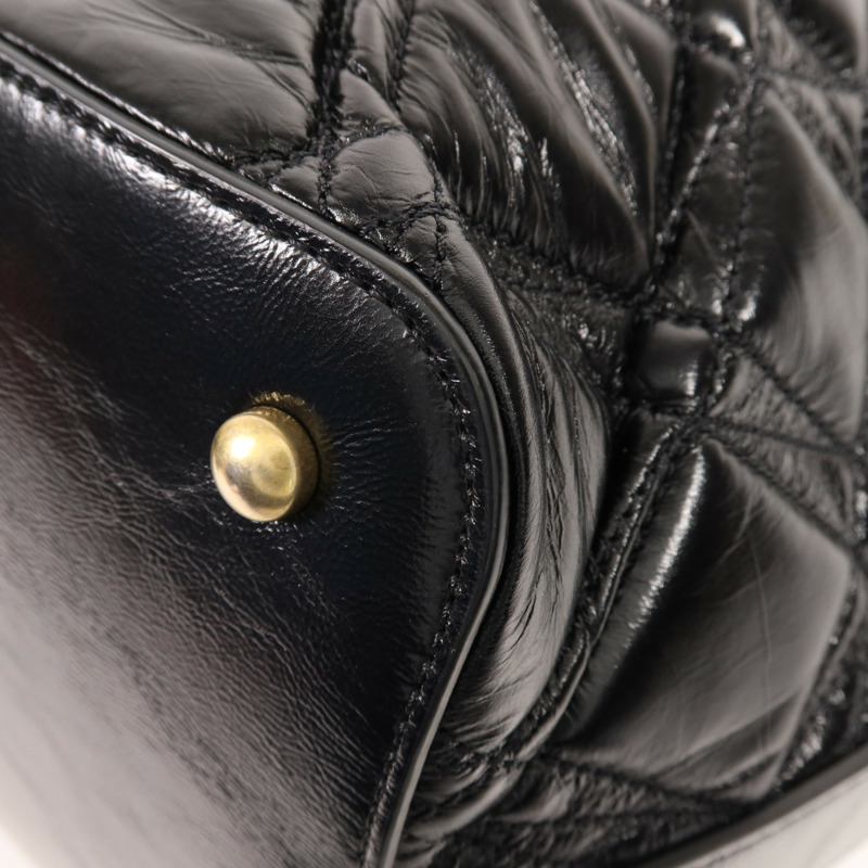 CHANEL 牛皮皮革Shoulder Bag金扣手挽肩背兩用袋-5