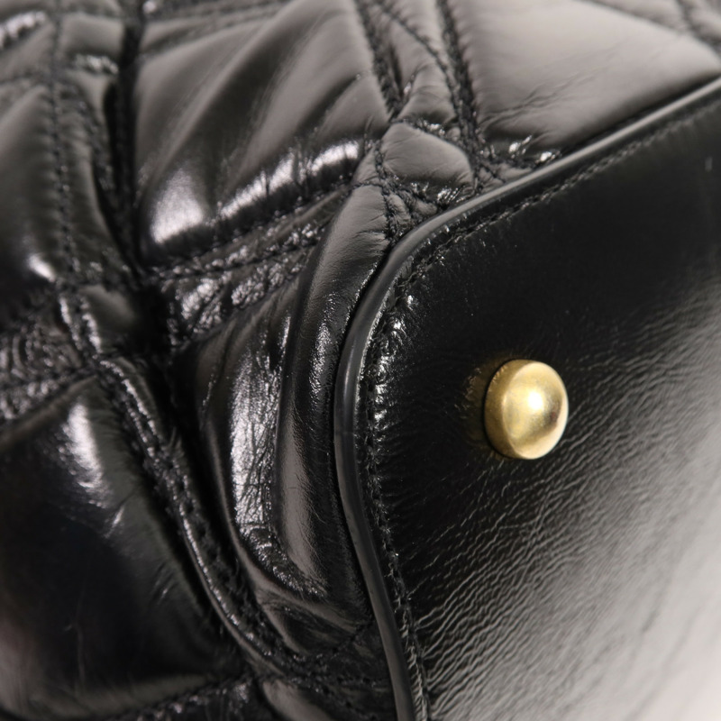 CHANEL 牛皮皮革Shoulder Bag金扣手挽肩背兩用袋-6