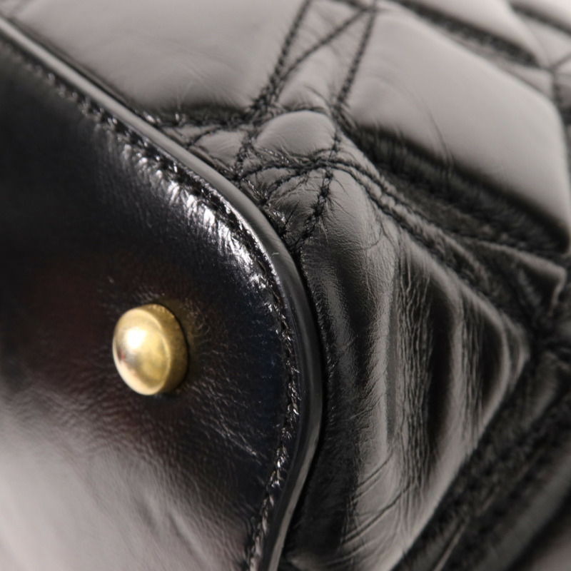 CHANEL 牛皮皮革Shoulder Bag金扣手挽肩背兩用袋-7