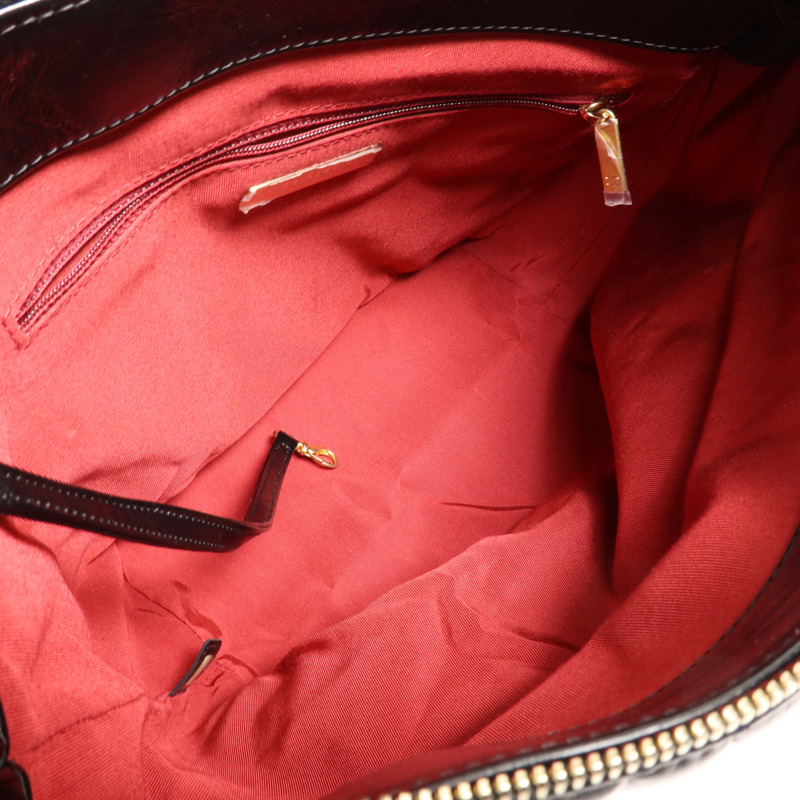 CHANEL 牛皮皮革Shoulder Bag金扣手挽肩背兩用袋-9