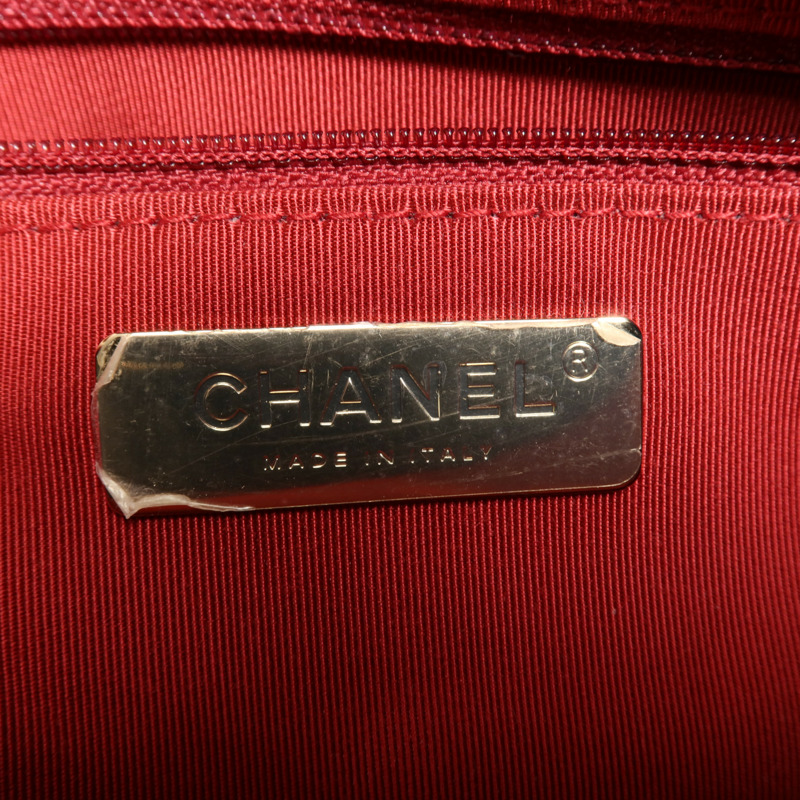 CHANEL 牛皮皮革Shoulder Bag金扣手挽肩背兩用袋-10