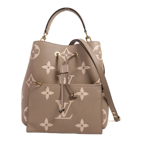 LOUIS VUITTON Monogram Empreinte Neo Noe MM金扣手挽肩背兩用袋