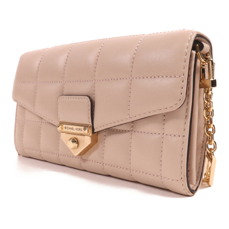 Michael Kors 羊皮皮革Soho Large Quilted Leather Shoulder Bag金扣鏈帶肩背袋-2