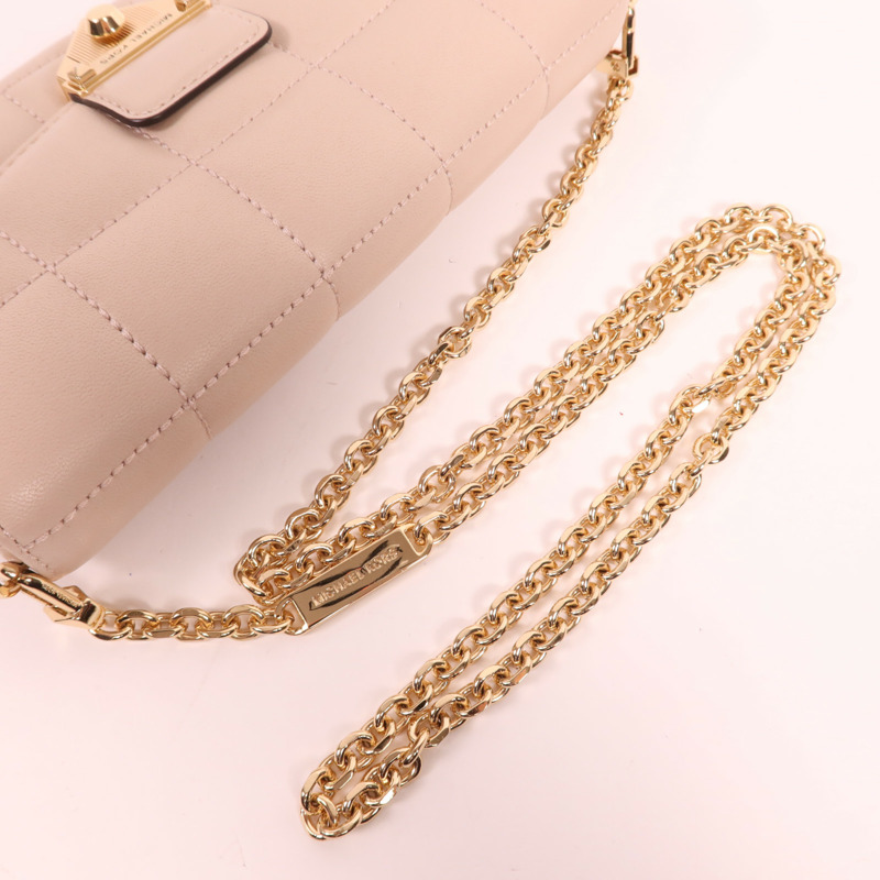 Michael Kors 羊皮皮革Soho Large Quilted Leather Shoulder Bag金扣鏈帶肩背袋-4