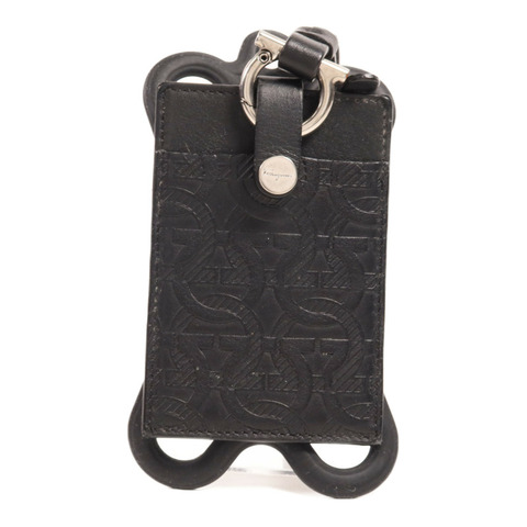 Salvatore Ferragamo 牛皮皮革Card Case銀扣卡片套