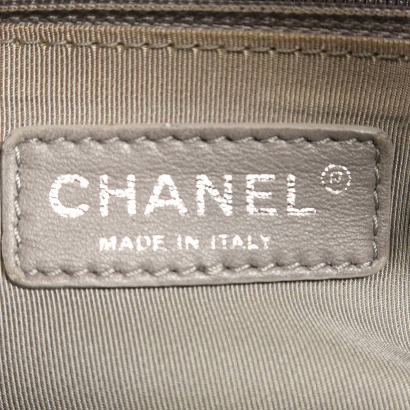 CHANEL 尼龍Shoulder Bag銀扣鏈帶肩背袋-10