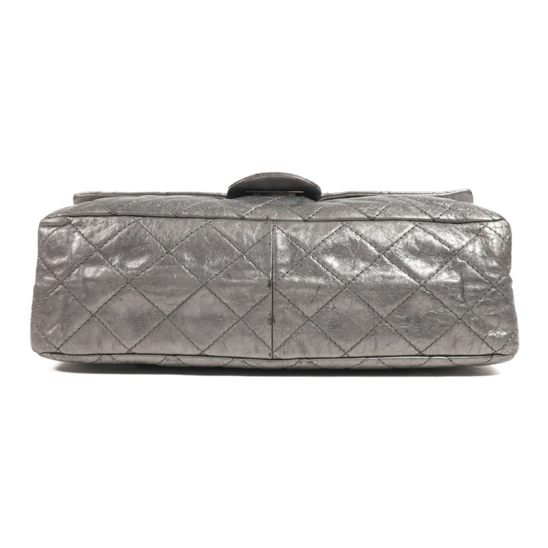 CHANEL 牛皮皮革Chanel 2.55銀扣鏈帶肩背袋-3