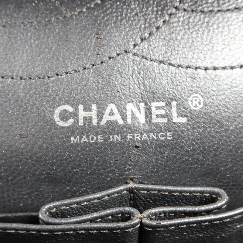 CHANEL 牛皮皮革Chanel 2.55銀扣鏈帶肩背袋-10