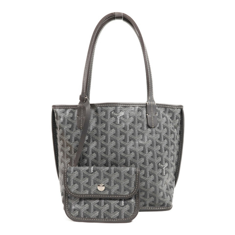 GOYARD 塗層帆布Anjou Mini銀扣手挽袋