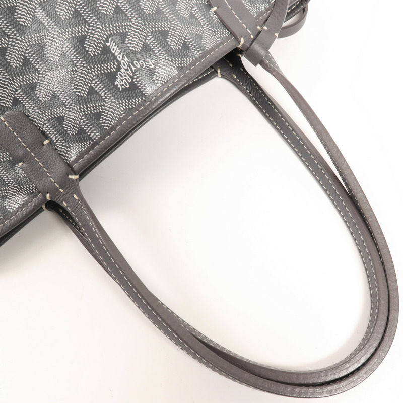 GOYARD 塗層帆布Anjou Mini銀扣手挽袋-4