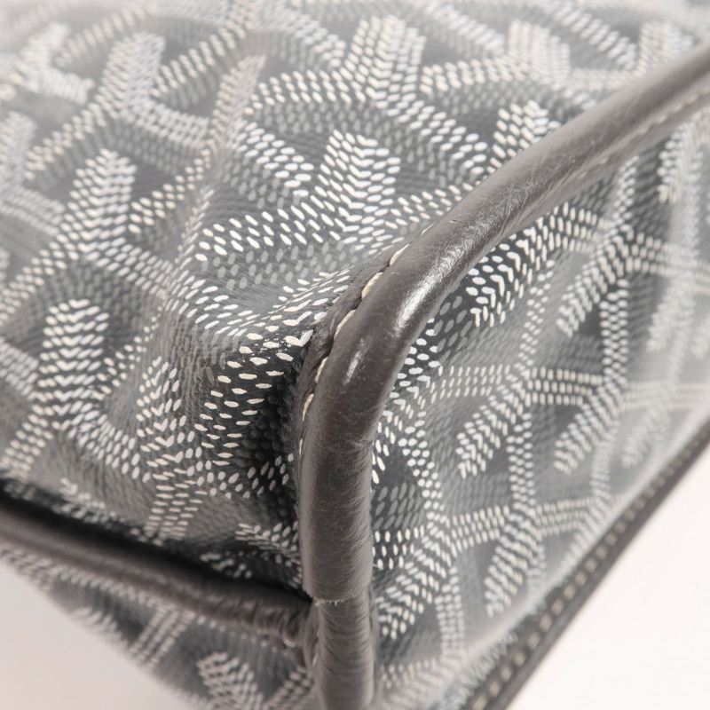 GOYARD 塗層帆布Anjou Mini銀扣手挽袋-6