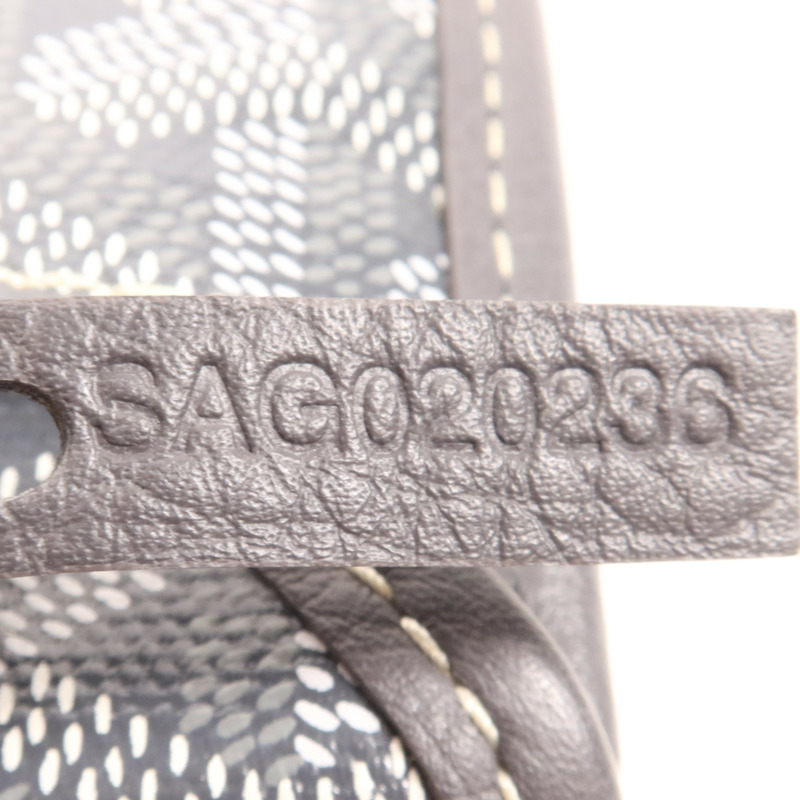 GOYARD 塗層帆布Anjou Mini銀扣手挽袋-11