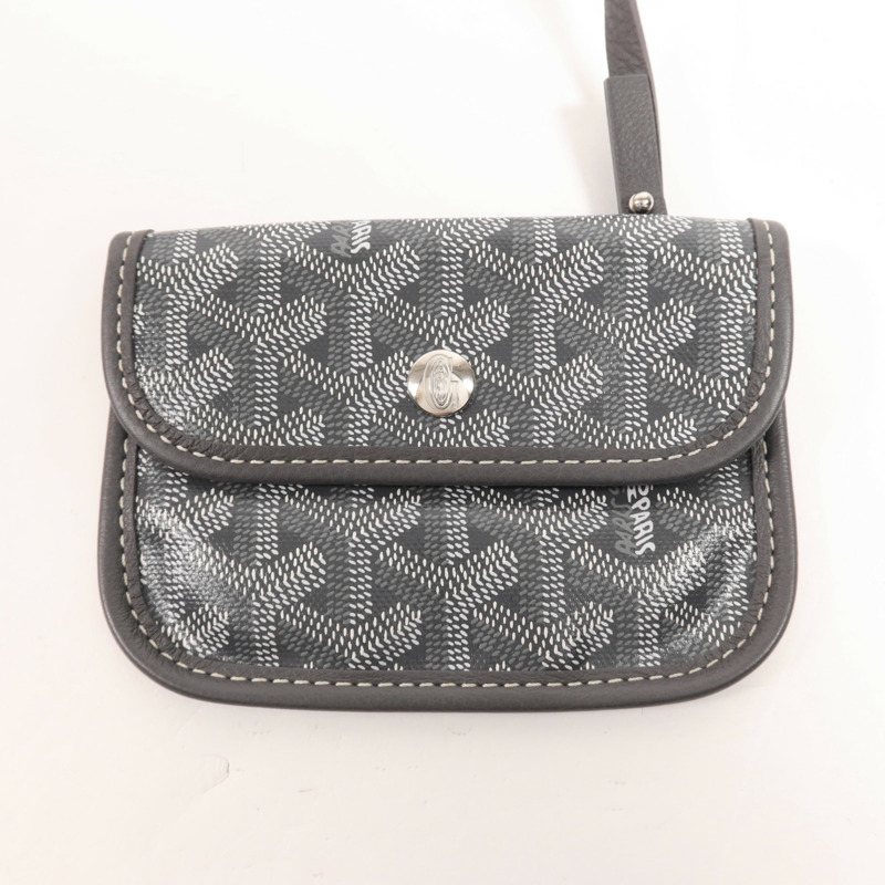 GOYARD 塗層帆布Anjou Mini銀扣手挽袋-12