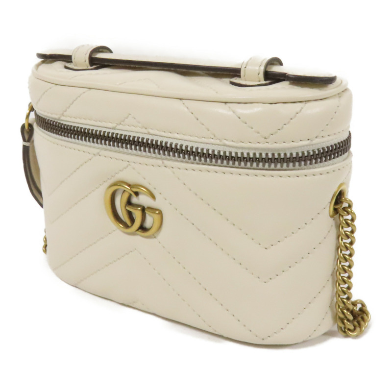 GUCCI 牛皮皮革GG Marmont金扣扣手挽肩背兩用袋-2